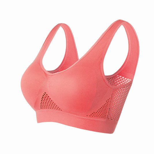 FitGoddess Seamless Push-Up Sports Bra – Breathable & Supportive